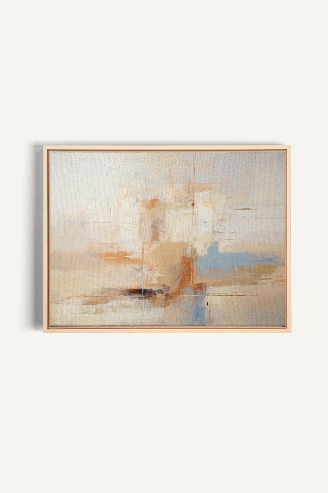 OLEKA CANVAS - VIVID ECHOES, Oeuvre sur toile étirée, encadré Naturel Clair