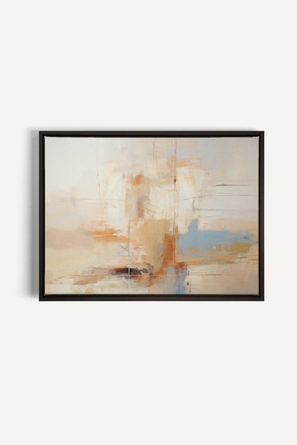 OLEKA CANVAS - VIVID ECHOES, Oeuvre sur toile étirée, encadré Noir