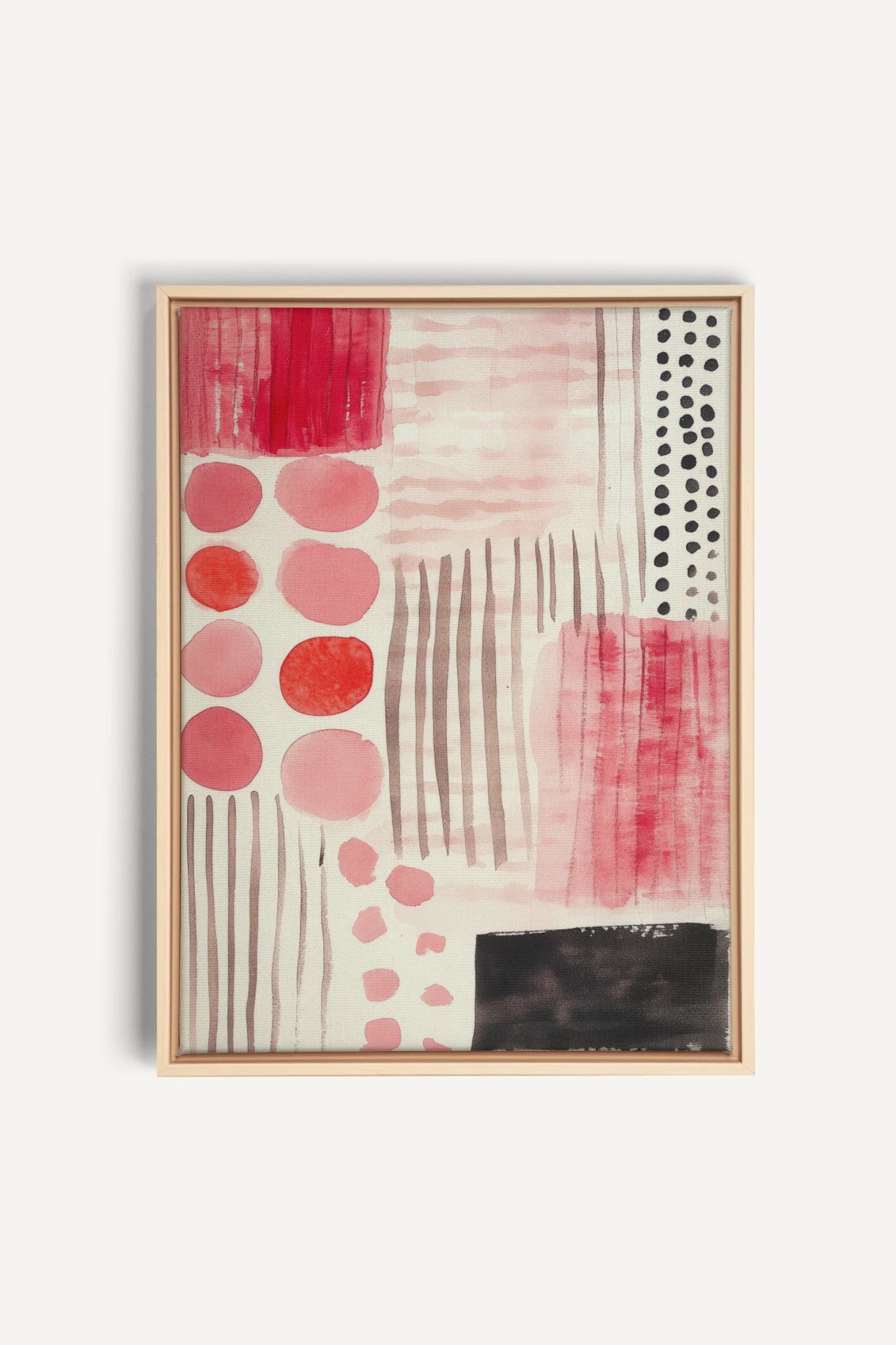 VIVID EXPRESSION, Artwork on stretched canvas, framed Natural Light