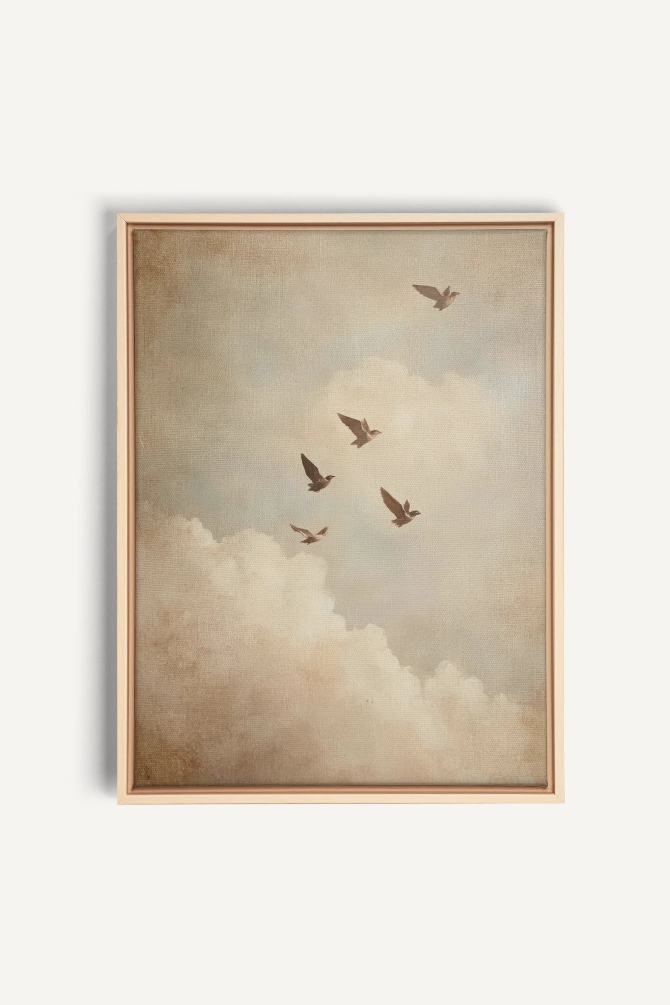 VOLÉE DE SOUVENIRS, Artwork on stretched canvas, framed Natural Light