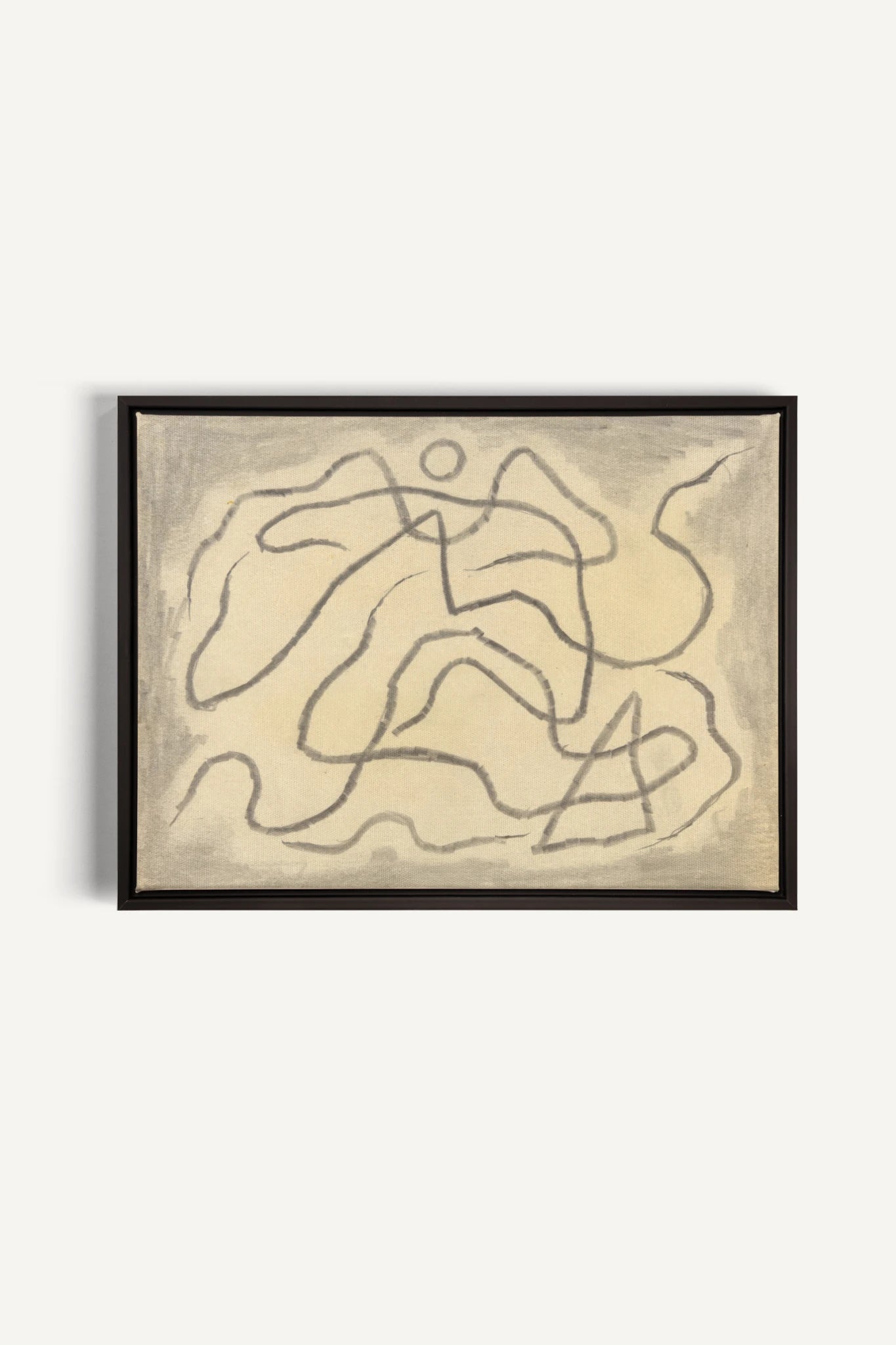 WANDERING LINE, Oeuvre sur toile étirée, encadré Noir