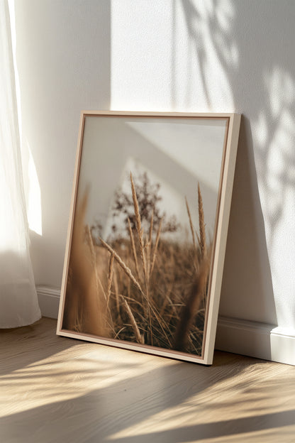 WHEAT, Oeuvre sur toile étirée, encadré Naturel Clair