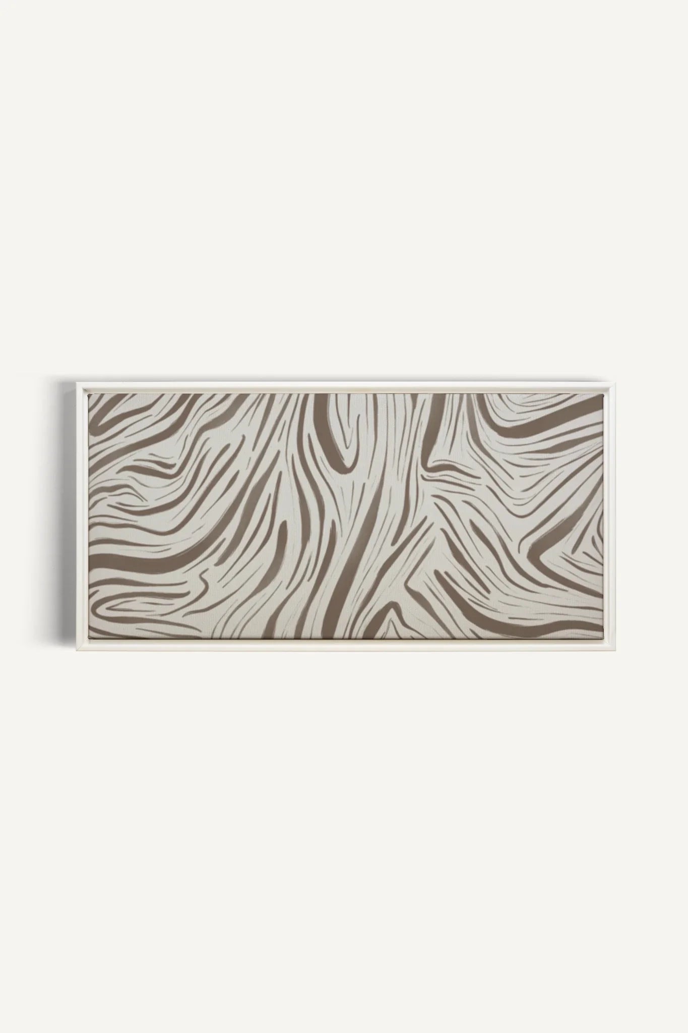 OLEKA CANVAS - WILD WAVES, Oeuvre sur toile étirée, encadré Blanc