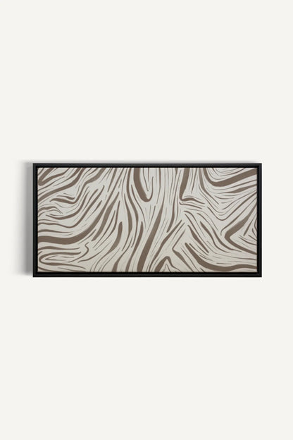 OLEKA CANVAS - WILD WAVES, Oeuvre sur toile étirée, encadré Noir