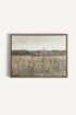 OLEKA CANVAS - WILDFLOWER FIELD, Oeuvre sur toile étirée, encadré Brun Chêne