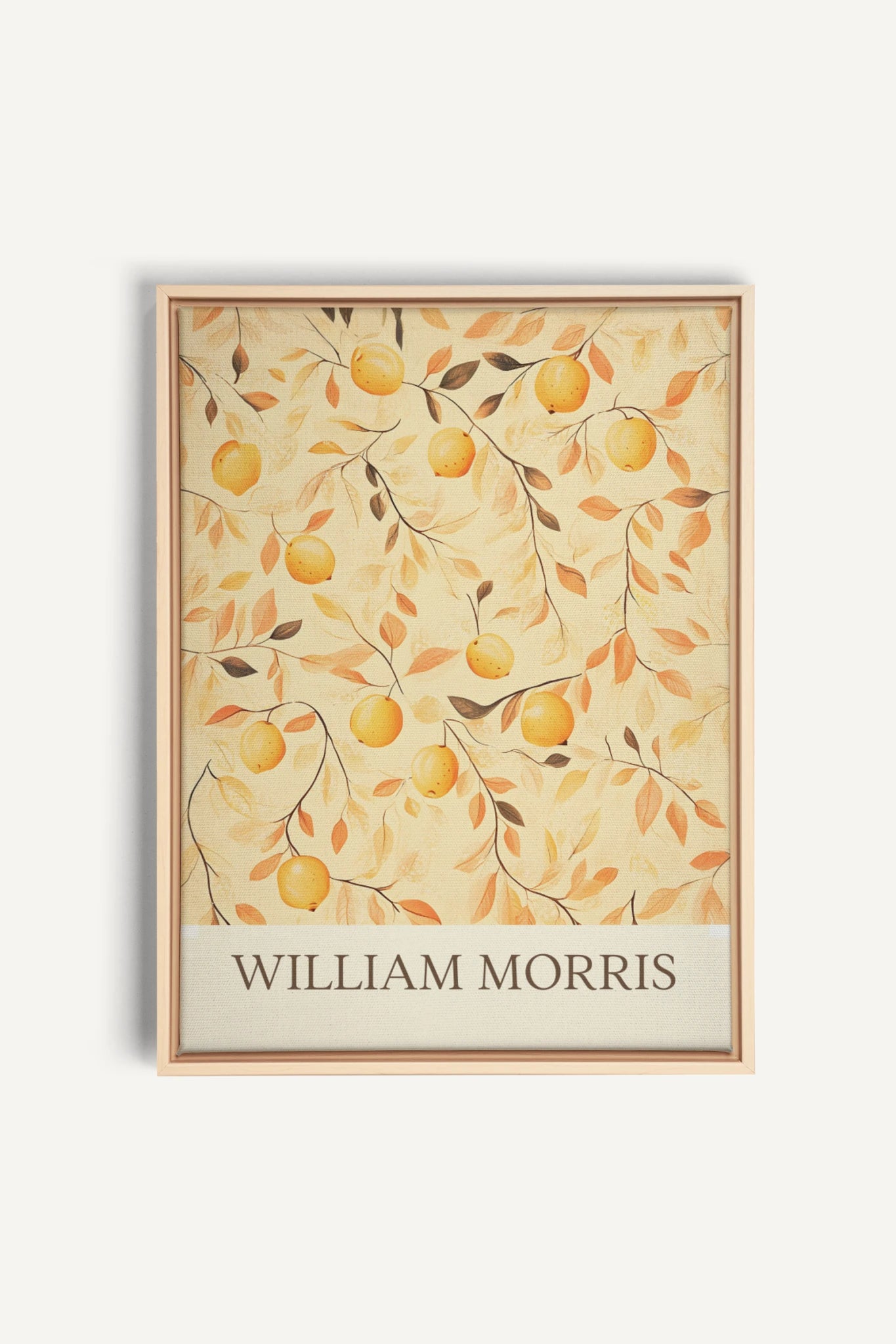WILLIAM MORRIS II, Artwork on stretched canvas, framed Natural Light