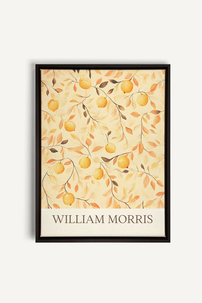 OLEKA CANVAS - WILLIAM MORRIS II, Oeuvre sur toile étirée, encadré Noir