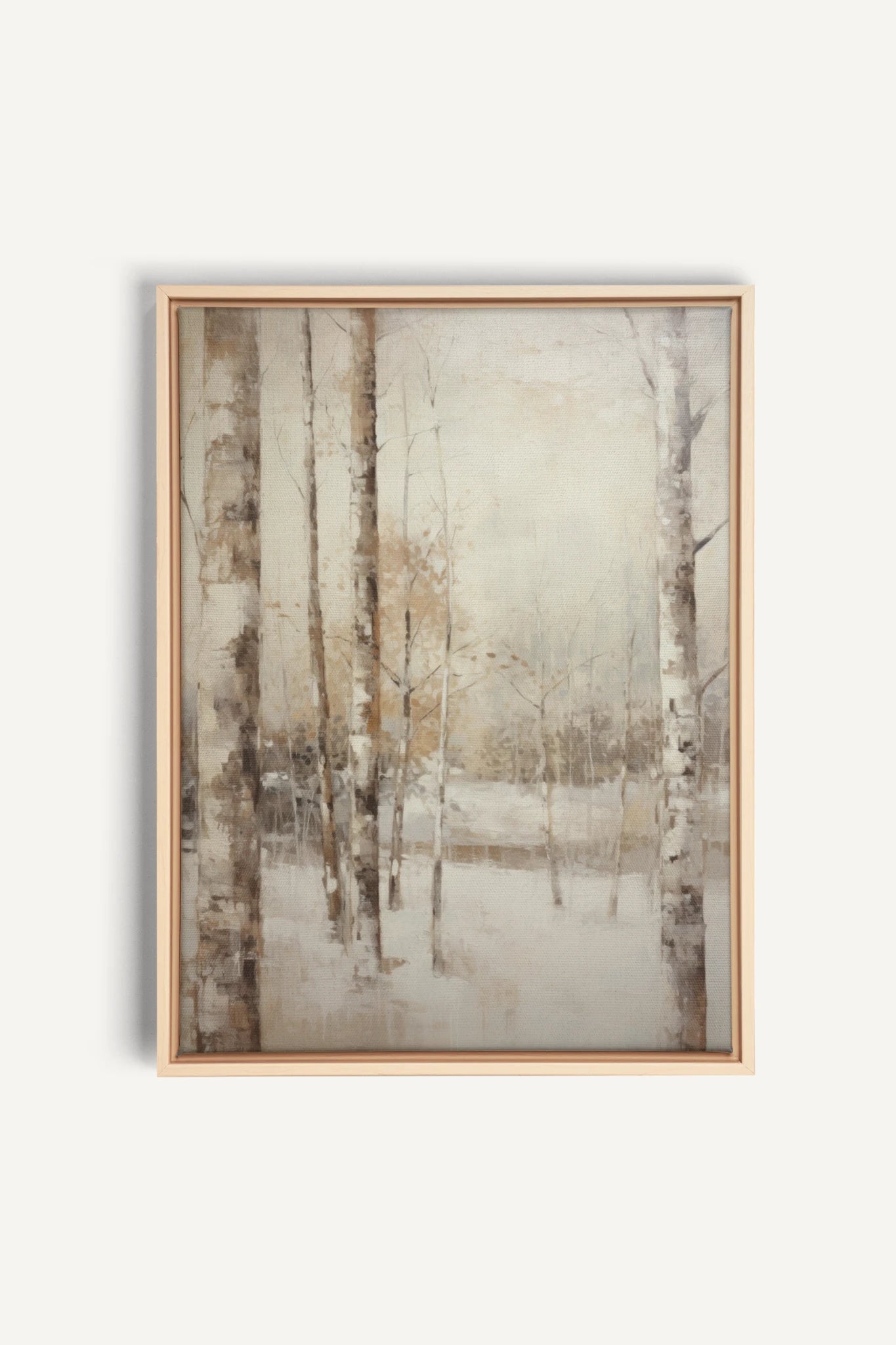 Winter Essence, Oeuvre sur toile étirée, encadré Naturel Clair