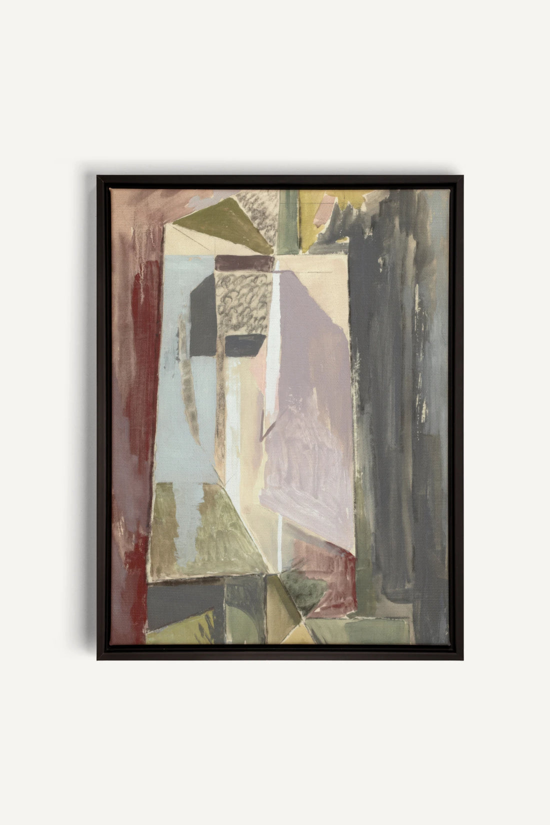 WINTER FRAGMENTS, Oeuvre sur toile étirée, encadré Noir