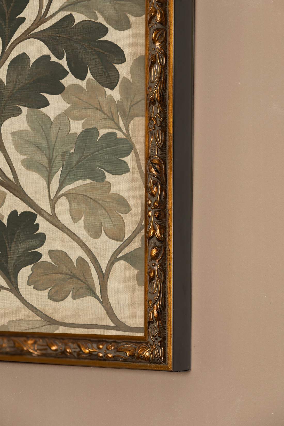 WINTER OAK, Oeuvre sur toile rigide, encadré Vintage Bronze
