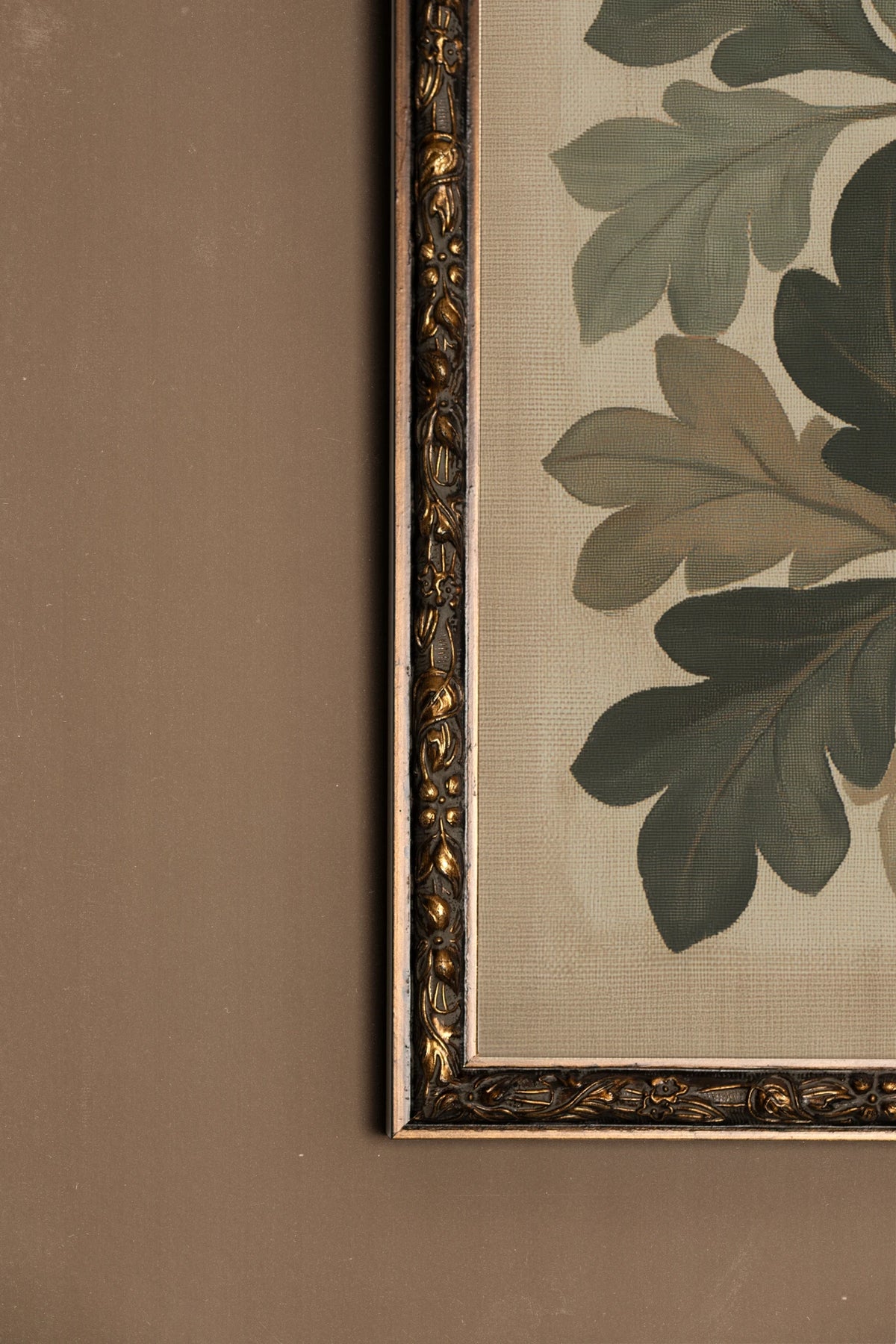 WINTER OAK, Oeuvre sur toile rigide, encadré Vintage Bronze