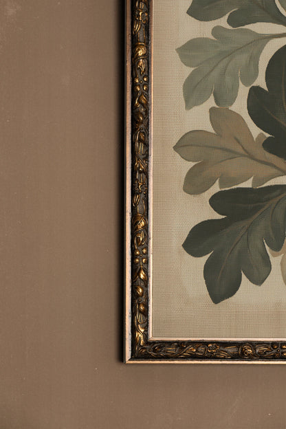 WINTER OAK, Oeuvre sur toile rigide, encadré Vintage Bronze