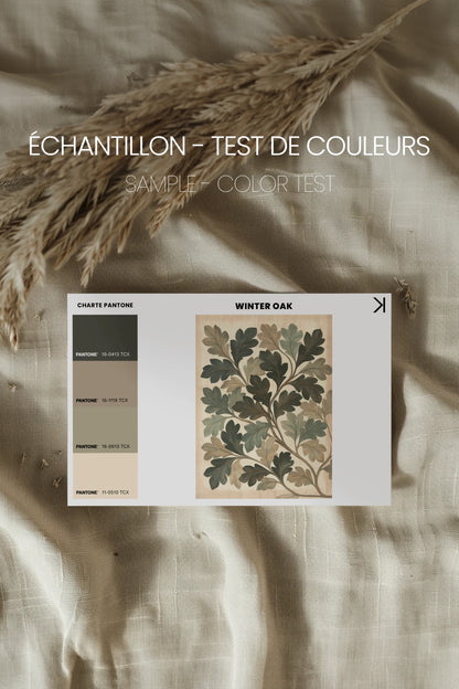 WINTER OAK, Oeuvre sur toile rigide, encadré Vintage Bronze