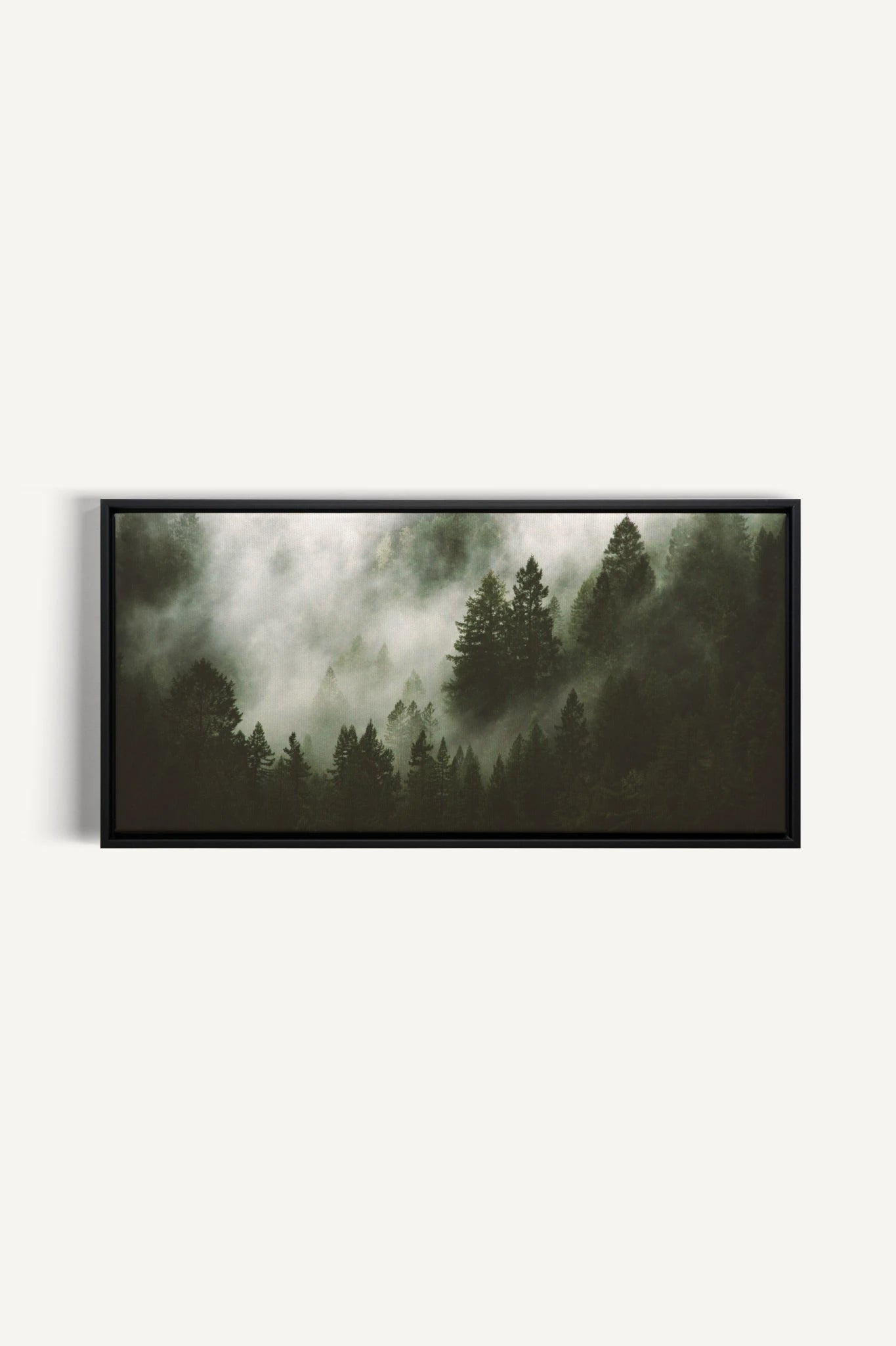 WOODLAND VEIL, Oeuvre sur toile étirée, encadré Blanc